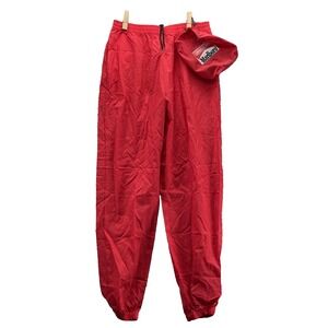 Vintage Malboro Adventure Team Windbreaker Pants XL Red Racing Packable Gorp 90s